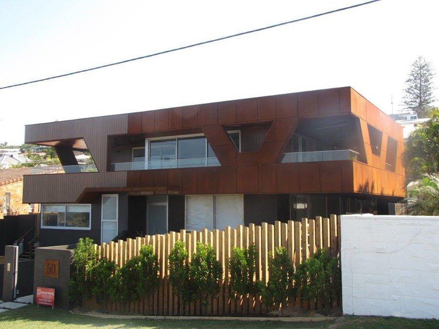 COR-TEN steel custom fabrication application